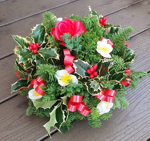 Red Christmas Posie Lyonshall Nry