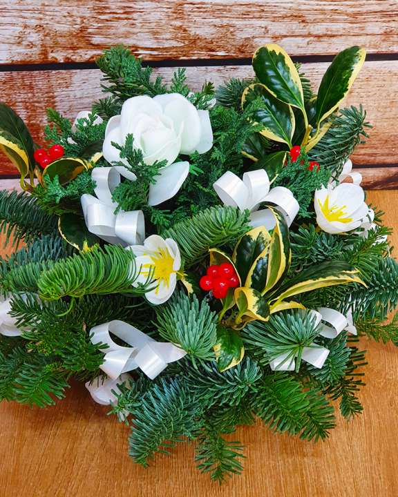 Christmas lyonshall posie white 