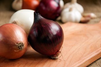 Lift and dry onions, shallots and garlic