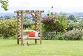 Arches Trellis Planters Seating