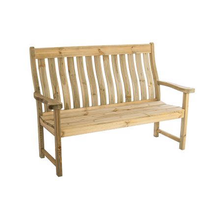 Alexander Rose Pine High Back 5ft Farmers Bench - image 1