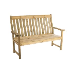 Alexander Rose Pine High Back 5ft Farmers Bench - image 1