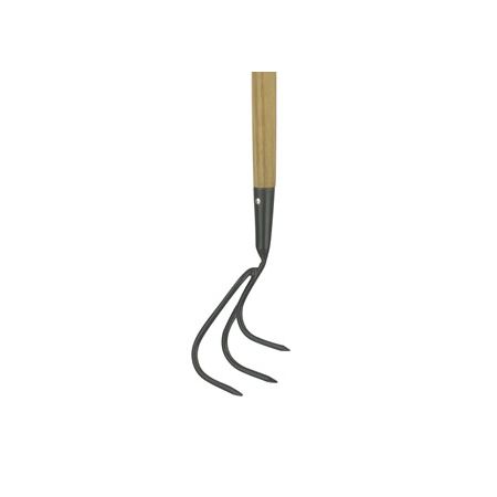 Carbon Steel Long Handled 3 Prong Cultivator