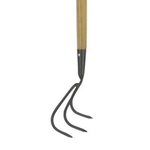Carbon Steel Long Handled 3 Prong Cultivator