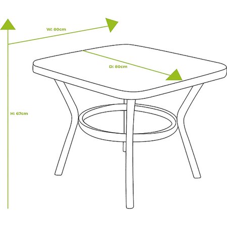 Dubai Square Casual Dining Set - image 8