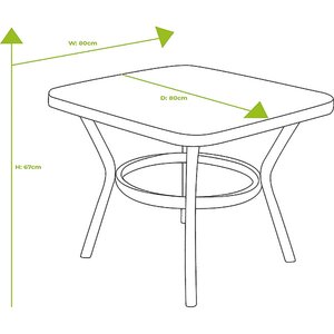 Dubai Square Casual Dining Set - image 8