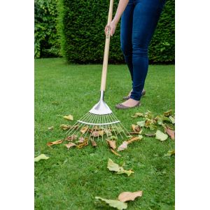 Garden For Life Stainless Steel Lawn-Leaf Rake