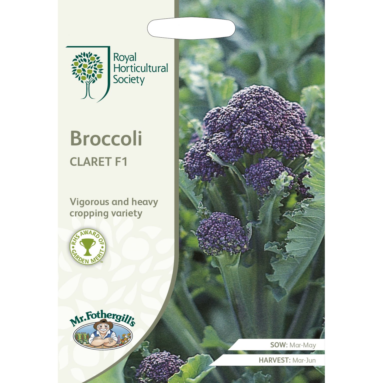 RHSV BROCCOLI Claret F1 Lyonshall Nurseries and Garden Centre