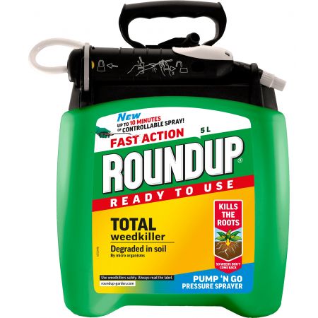 Roundup Fast Action Ready to Use Weedkiller Pump ân Go 5ltr