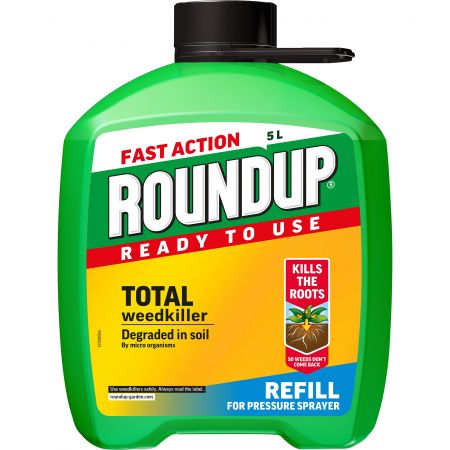 Roundup Fast Action Ready to Use Weedkiller Refil 5ltr