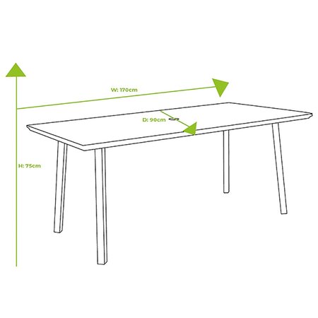 Vienna 6 Seat Rectangular Dining Set - image 4