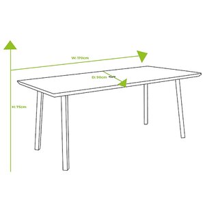 Vienna 6 Seat Rectangular Dining Set - image 4