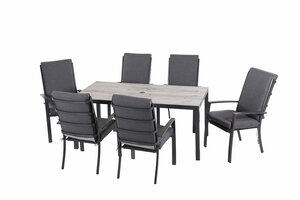 Vienna 6 Seat Rectangular Dining Set - image 3