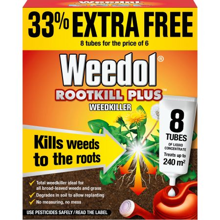 Weedol Rootkill Plus Concentrate 8 Tubes x 25ml