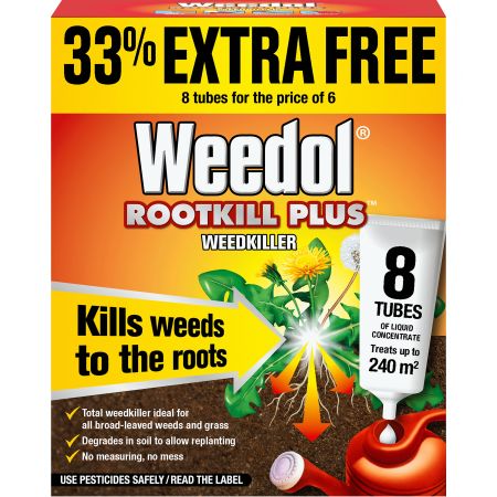 Weedol Rootkill Plus Concentrate 8 Tubes x 25ml